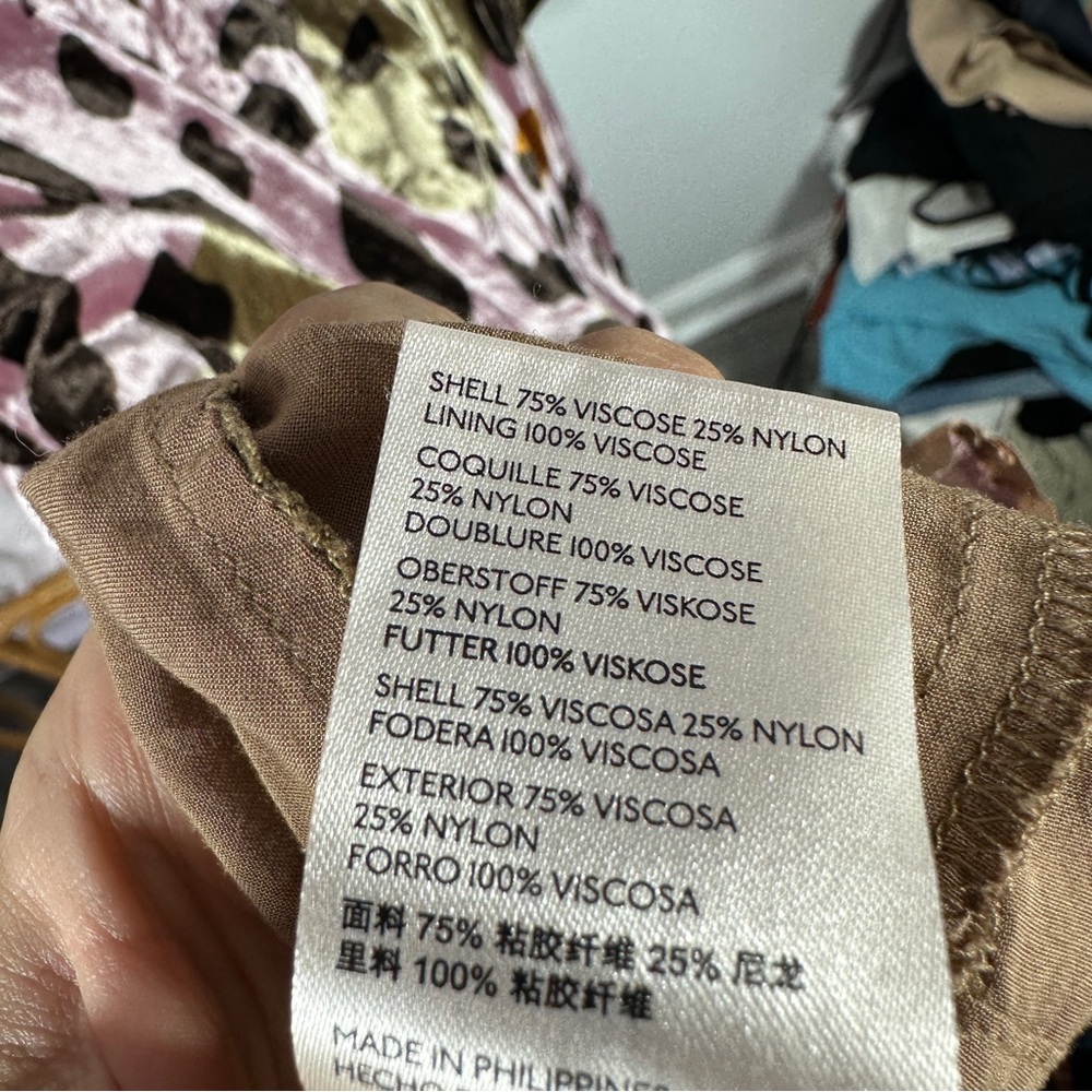 Anthropologie Pink Velvet Cheetah Dress sz 14 - Picture 7 of 7